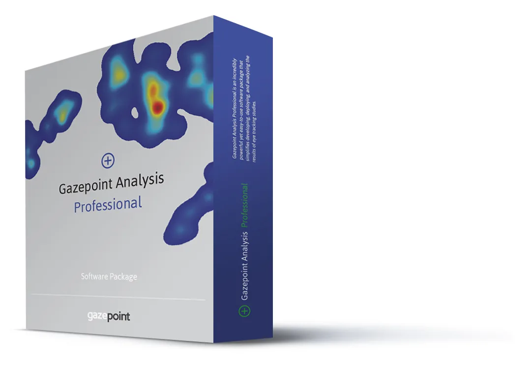 Opakowanie oprogramowania Gazepoint Analysis Professional Edition