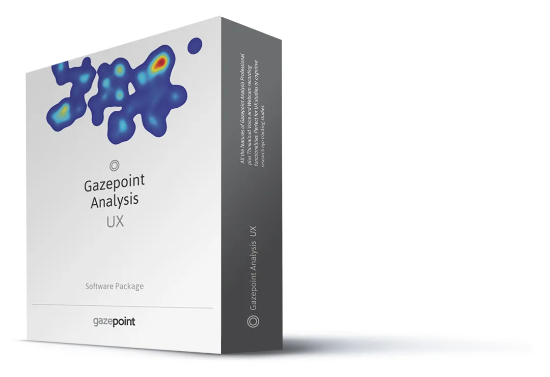 Opakowanie oprogramowania Gazepoint Analysis UX Edition