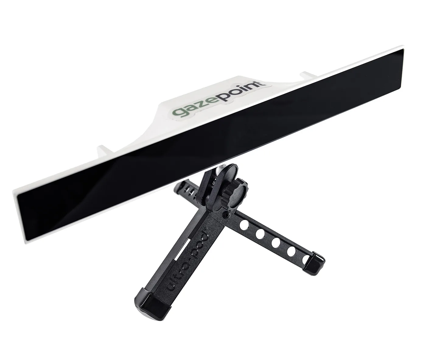 Eye tracker Gazepoint GP3 HD zamontowany pod monitorem
