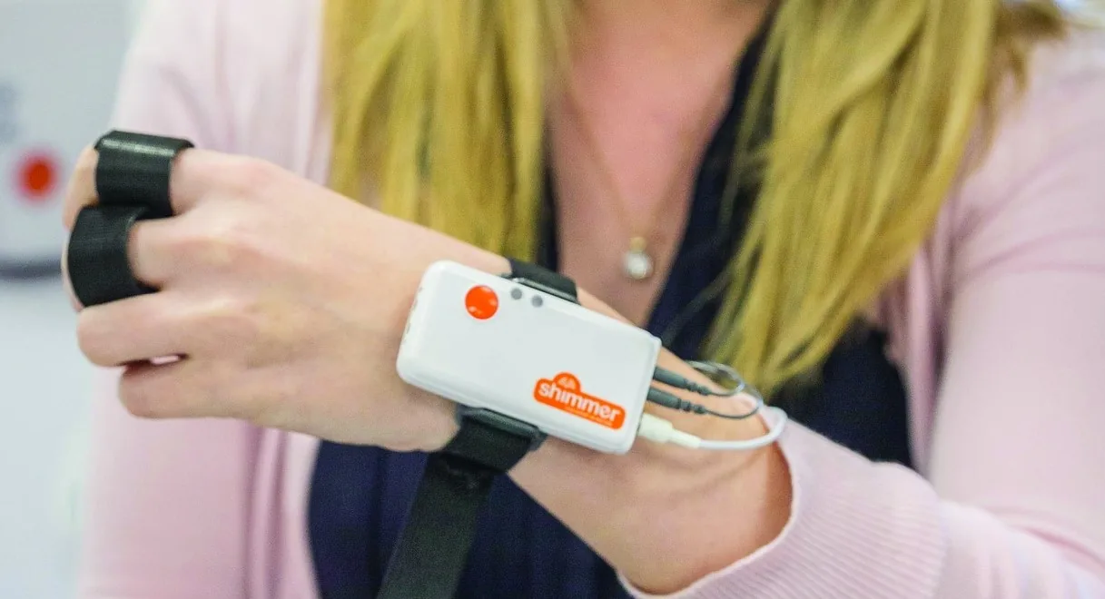 Biosensor Shimmer do badań EMG, EKG i GSR